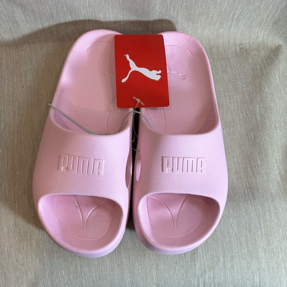 PUMA Sz 10 Shibusa Pearl Pink Slip On Fully Injected IMEVA Sole Sandals NEW - Picture 2 of 8